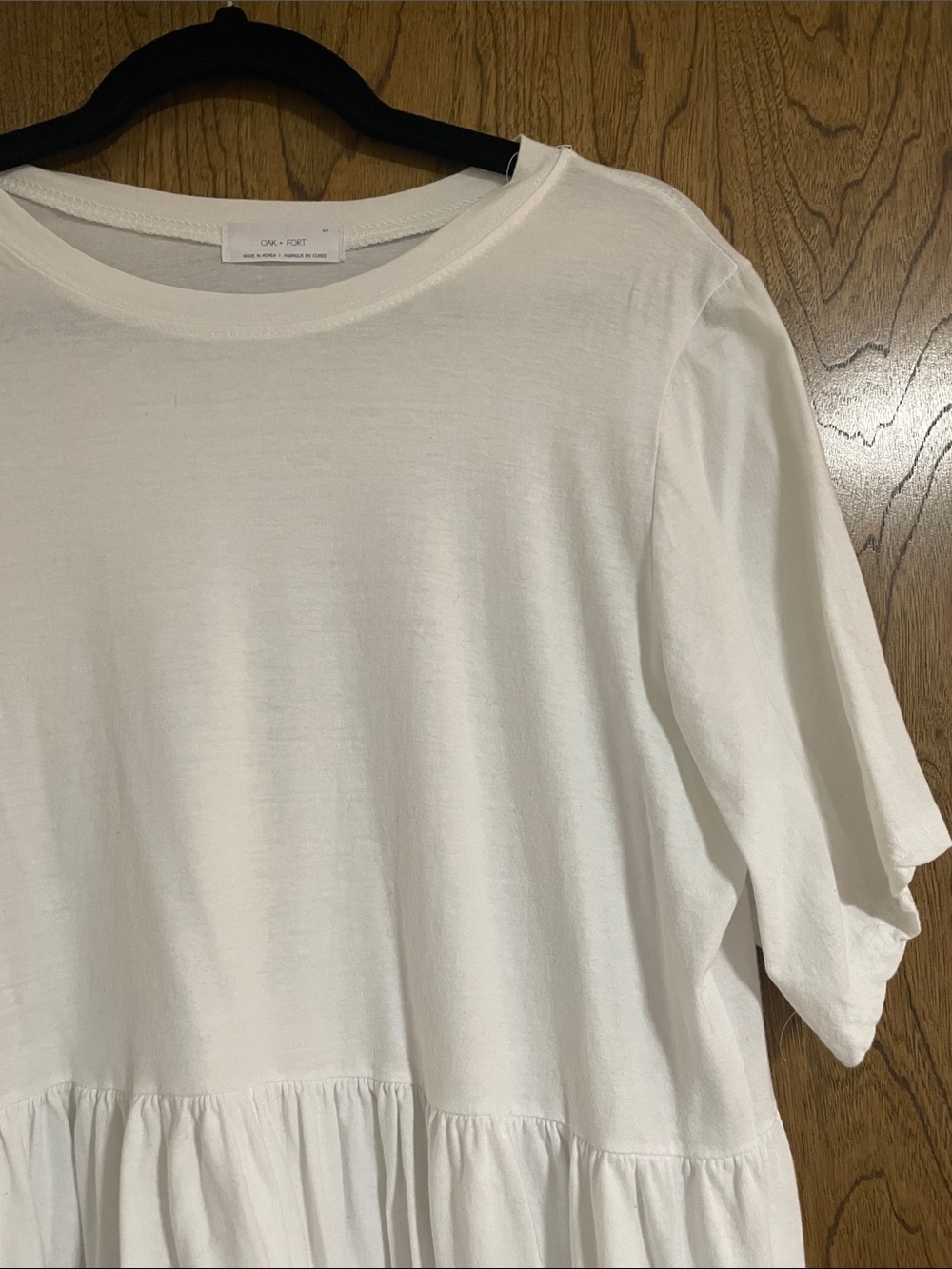 OAK + FORT Tiered T-Shirt Dress S